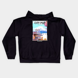 City Pop Vaporwave Kids Hoodie